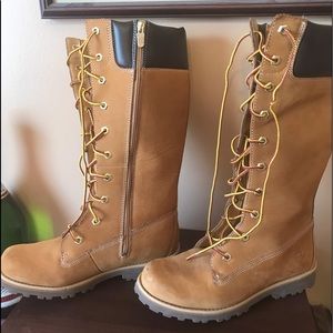 Girls (not women’s)Timberland tall lace boots